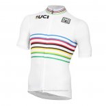 2020 Fietskleding UCI Wit Veelkleurig Korte Mouwen en Koersbroek
