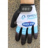 2020 Omega Quick Step Handschoenen Met Lange Vingers Cycling Blauw Wit