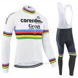 2019 Fietskleding UCI Wereldkampioen Corendon Circus Lange Mouwen en Koersbroek