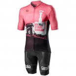 2020 Fietskleding Giro d'Italia Wit Zwart Roze Korte Mouwen en Koersbroek